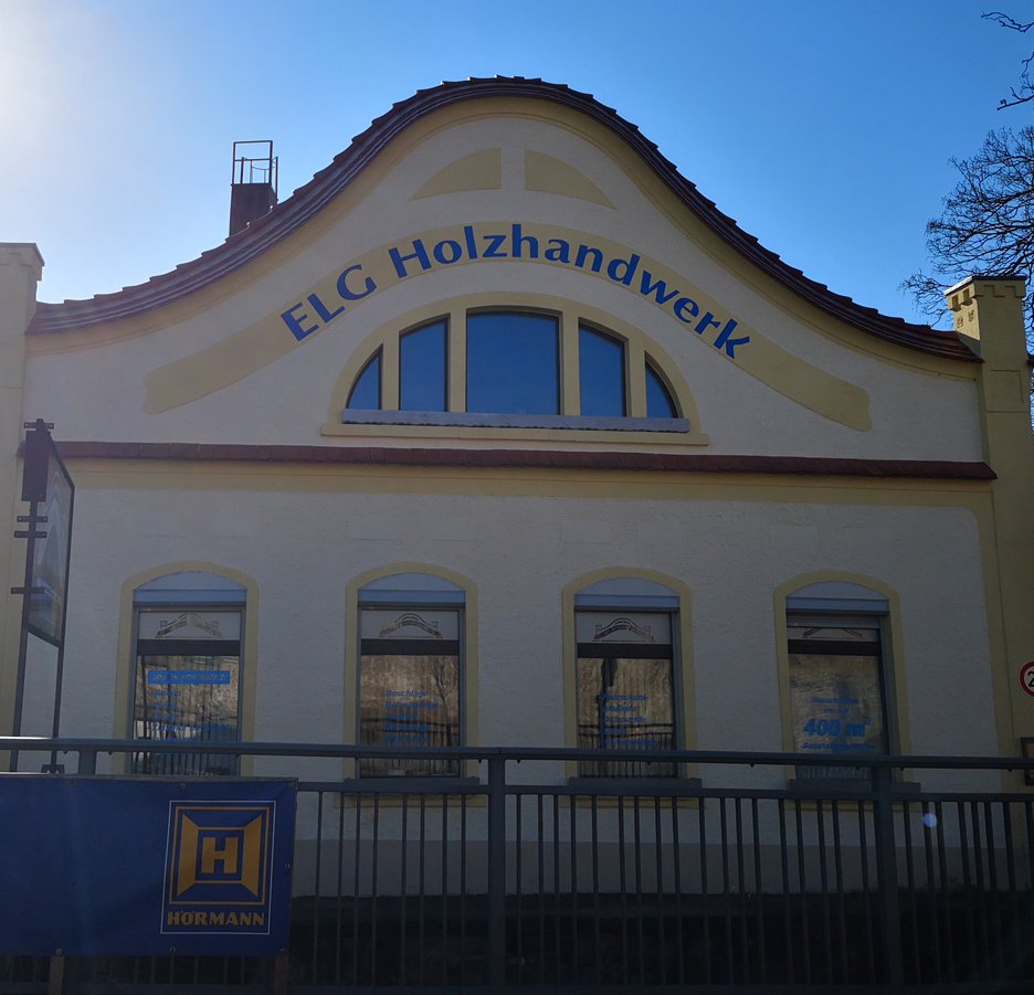 Die ELG Holz in Großenhain - die Baumarkt-Alternative und Fachmarkt für Holz und Garten Ansicht des Fachmarktes in Großenhain