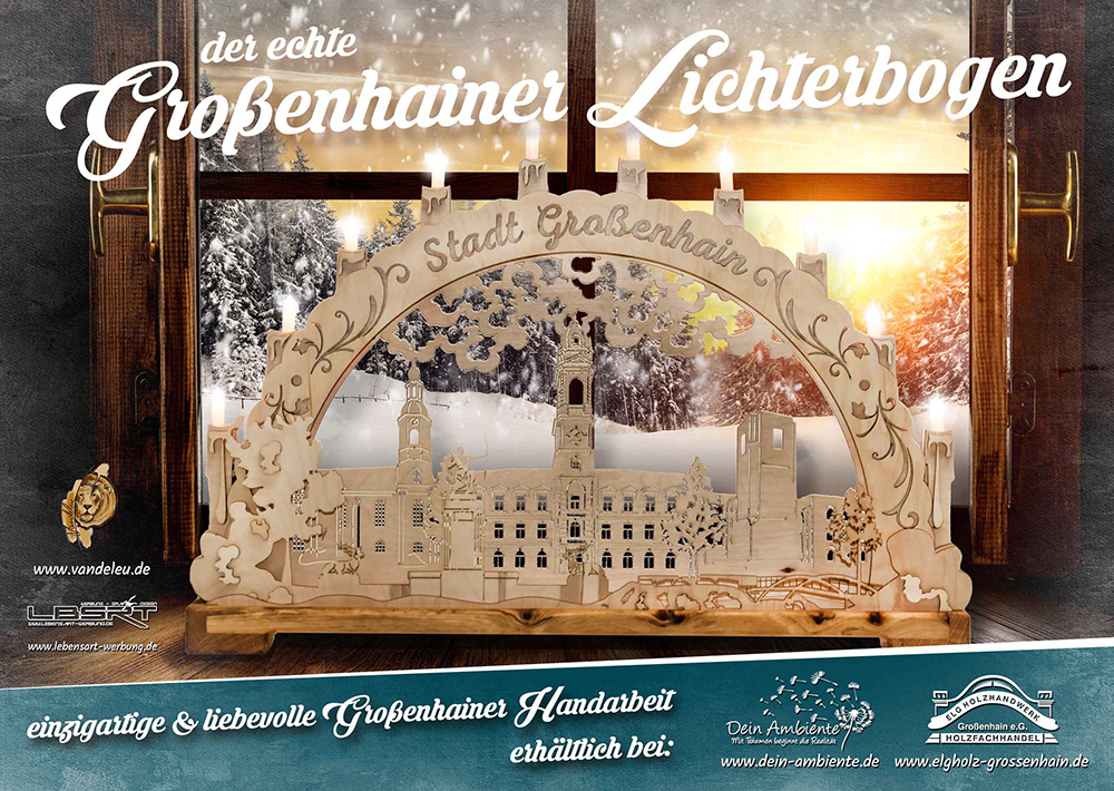der echte Großenhainer Lichterbogen - erhalten Sie bei ELG Holz Großenhain Lichterbogen